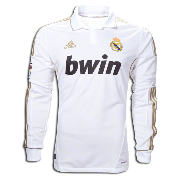 2011-2012 Real Madrid Home White Long Sleeve Retro Jersey [MJS061628] - $33.99 : minejerseyshop